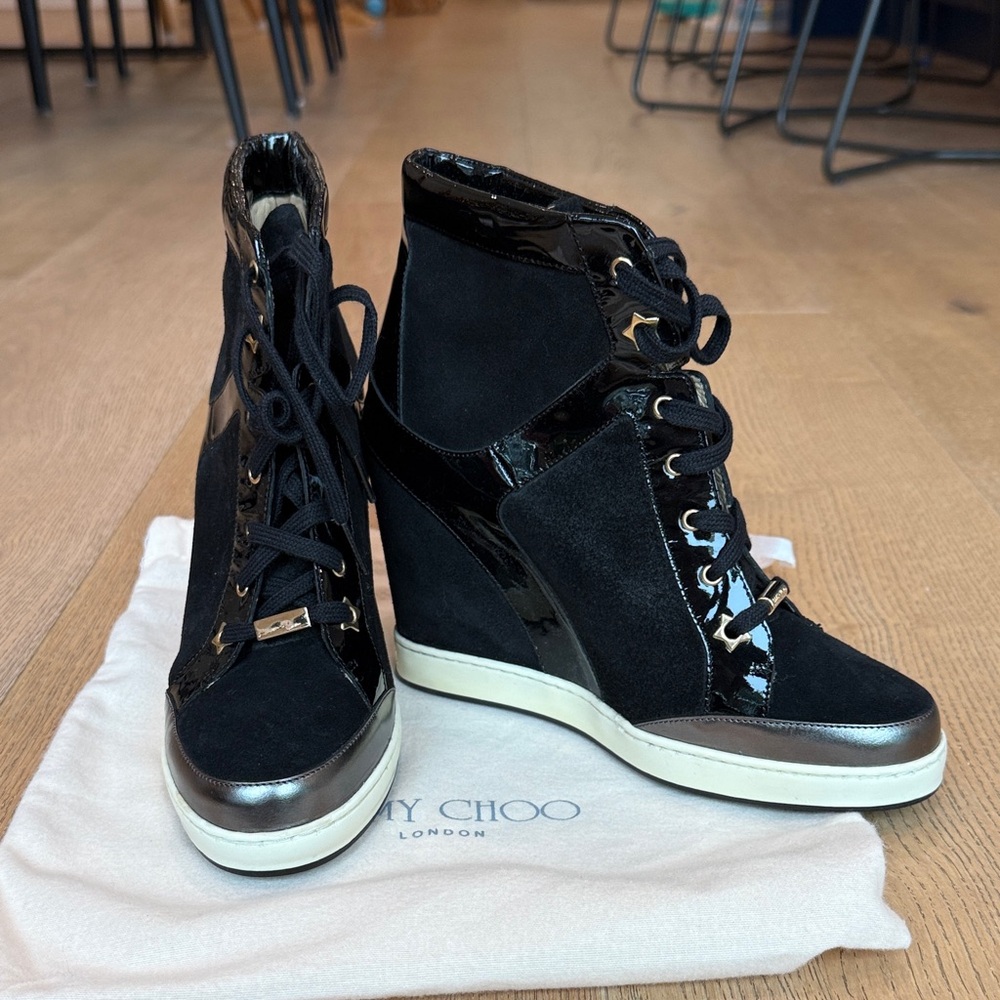 Jimmy Choo Panama High Top Sneakers Brand New